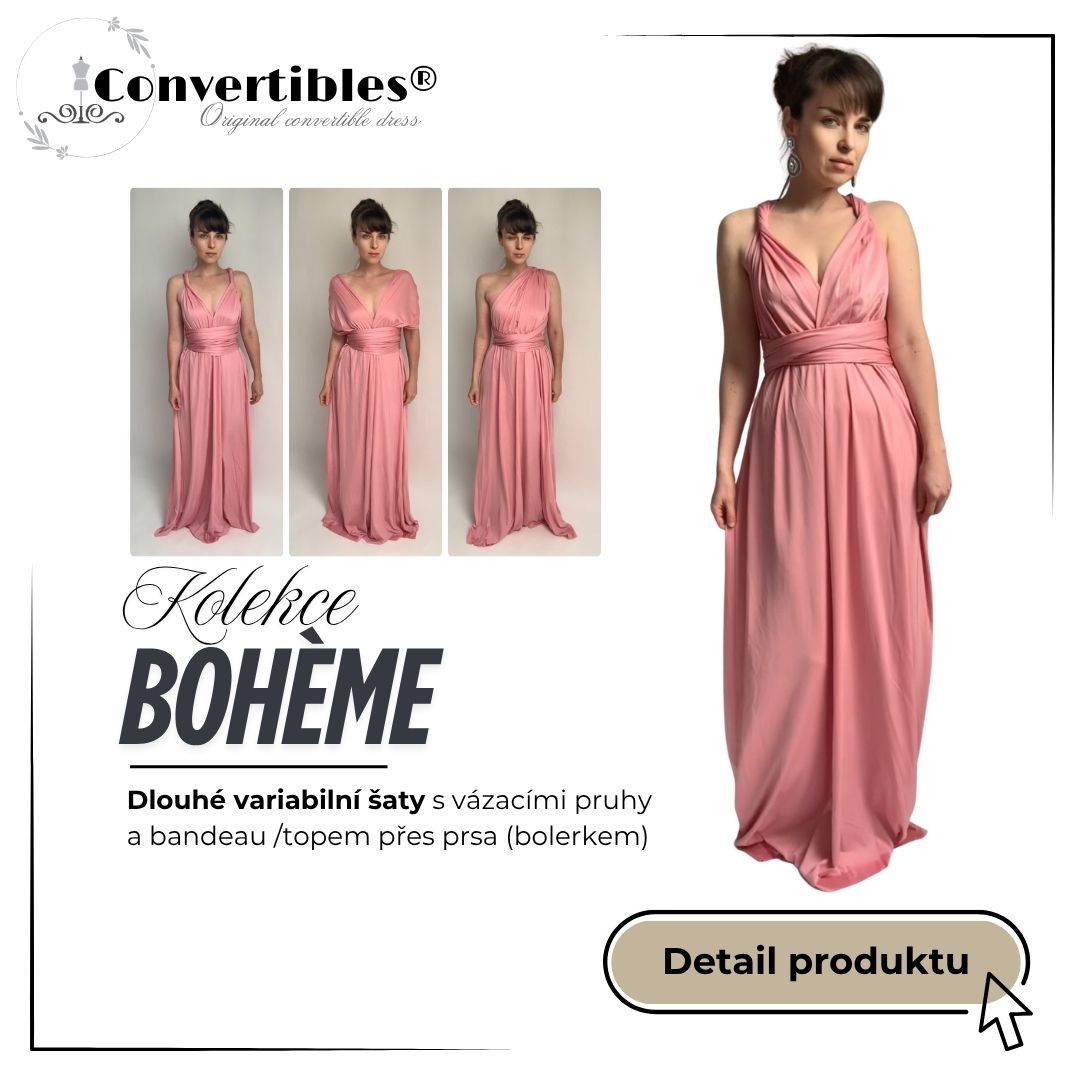 Pudrově růžové šaty pro družičky